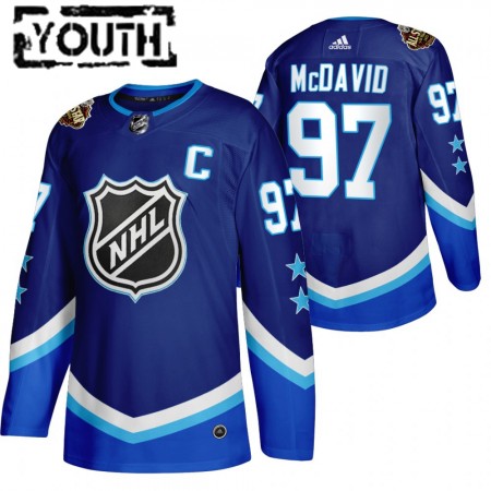 Kinder Eishockey Edmonton Oilers Trikot Connor McDavid 97 2022 NHL All-Star Blau Authentic